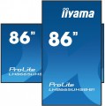 IIYAMA Monitor 86 cali LH8665UHSB-B1, 24/7, IPS, ANDROID 11, 4K, 800cd, iiSignage2, SDM, 2x HDMI, DP, 2x USB,2x 10W, RJ45, WiFi, 4/32GB, PION/POZIOM,