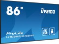 IIYAMA Monitor 86 cali LH8665UHSB-B1, 24/7, IPS, ANDROID 11, 4K, 800cd, iiSignage2, SDM, 2x HDMI, DP, 2x USB,2x 10W, RJ45, WiFi, 4/32GB, PION/POZIOM,