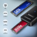 AXAGON ADM2-CM Adapter USB-C Gen 2 M.2 NVMe/SATA SSD