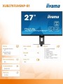 IIYAMA Monitor 27 cali XUB2797UHSNP-B1, 4K, IPS, DP, HDMI, USB-C, Pivot, HAS