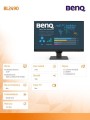 Benq Monitor 23.8 cala BL2490   LED 4ms/1000:1/IPS/HDMI