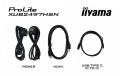 IIYAMA Monitor 24 cale XUB2497HSN-B2 IPS, USB-C Dock, HDMI, DP, 300cd, Pivot, HAS