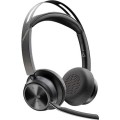 POLY Zestaw słuchawkowy Voyager Focus 2  certyfikatem Microsoft Teams USB-C-C z podstawką ładującą, przejściówka USB-C/A 9T9J6AA