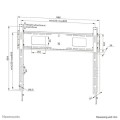 Neomounts Uchwyt ścienny LEVEL-750 (XL, 125 kg, kickstand, lockable)