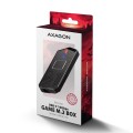 AXAGON EEM2-GAM Obudowa zewnętrzna aluminiowa USB-C 3.2 Gen 2 M.2 NVMe/SATA SSD Gaming
