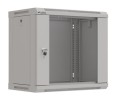 Lanberg Szafa instalacyjna rack wisząca 19" 9U 540x350 szara drzwi przeszklone ( flat pack)