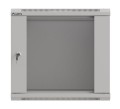 Lanberg Szafa instalacyjna rack wisząca 19" 9U 540x350 szara drzwi przeszklone ( flat pack)