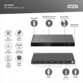 Digitus Rozdzielacz/Splitter HDMI 1x4, 8K/60Hz (4:4:4) z HDR, 48 Gbps, HDCP 2.3. Toslink / Stereo, EDID
