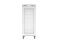 Lanberg Szafa instalacyjna rack stojąca 19 cali 27U 600x800 drzwi perforowane LCD szara (Flat pack)