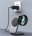 AUKEY LC-MC312 Slim 3w1 ładowarka bezprzewodowa MagSafe Qi2 15W  + ładowarka PD 30W + Etui