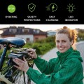 Qoltec Ładowarka do roweru skutera elektrycznego 36V | 42V | 2A | 5.5*2.5 + wodoodporna + kabel zasilający