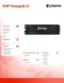 Kingston Dysk SSD Renegade G5 1TB NVMe 5.0 M.2 2280 14200/11000MB/s