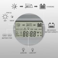 Qoltec Solarny regulator ładowania MPPT z czujnikiem temperatury 30A |  12V/24V | LCD | 2xUSB | Bluetooth | APP | GEL | LiFePO4