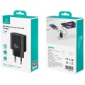 USAMS Ładowarka sieciowa 30W 1xUSB-C 1xUSB-A Fast czarging Czarna