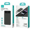 USAMS Ładowarka sieciowa 30W 1xUSB-C 1xUSB-A Fast czarging Czarna