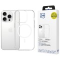 3MK Etui Armor MagCase do iPhone 15 Pro Max MagSafe przezroczysty