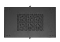 Lanberg Szafa instalacyjna rack stojąca 19" 22U 600x1000 czarna drzwi    perforowane ( flat pack)