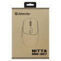 Defender Mysz bezprzewodowa NITTA MM-307 RF+BT 1600DPI 6P biała