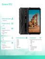 ULEFONE Smartfon Armor X12 4G 3/32GB IP69K Czarny