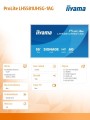 IIYAMA Monitor 55 cali LH5581UHSG-1AG 24/7,VA,ANDROID 14,4K, 2x10W, WiFi,    UCHWYT CIENNY, 2xHDMI, USB-C, RJ45, IR, 2xUSB, WHITE