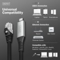 Digitus Kabel adapter USB-C - RJ45 Kat. 6A S/FTP, 1 Gbit/s, USB 3.2 Gen1, LSZH, 2m