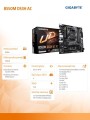 Gigabyte Płyta główna B550M DS3H AC R2 AM4 4DDR4 HDMI/DVI mATX