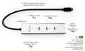 i-tec HUB USB-C Charging Metal 5 port with USB-C video 8K + Power Delivery 85W