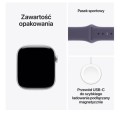 Apple Watch Series 11 GPS+Cellular koperta 46 mm z aluminium w kolorze srebrnym, pasek sportowy w kolorze mlecznego fioletu - rozmiar M/L