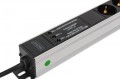 Digitus Listwa zasilająca PDU Rack (620mm) z zabezpieczeniem przeciwprzepięciowym + filtr EMI/RFI, 9 gniazd Schuko CEE 7/3 (45°), kabel 2m wtyk Unisch