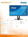 IIYAMA Monitor 24 cali XB2492HSU-B1 IPS,FHD,HDMI,DP,120Hz,300cd,4ms,        cienkie ramki, 1500:1, ErP B, USB HUBx2