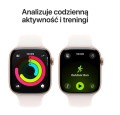 Apple Watch Series 11 GPS+Cellular, koperta 42 mm z aluminium w kolorze rĂłĹźowego zĹota, pasek sportowy w kolorze Ĺagodnego rĂłĹźu - rozmiar S/M