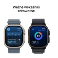Apple Watch Ultra 3 GPS + Cellular koperta 49 mm z tytanu w kolorze naturalnym, opaska Alpine w kolorze jasnoniebieskim - rozmiar L