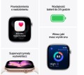 Apple Watch Series 11 GPS+Cellular koperta 42 mm z aluminium w kolorze gwiezdnej szarości, pasek sportowy w kolorze czarnym - rozmiar M/L