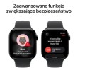 Apple Watch Series 11 GPS+Cellular koperta 42 mm z aluminium w kolorze gwiezdnej szarości, pasek sportowy w kolorze czarnym - rozmiar M/L