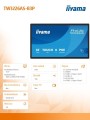 IIYAMA Monitor 32 cale TW3226AS-B3P POJ.10PKT.VA.24/7.FHD,500cd,HDMI,3xUSB,  1xUSB-c,RJ45,MIC, 2x5W,ANDROID 14,RK3567, 4/32GB, iiSign2