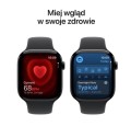 Apple Watch Series 11 GPS + Cellular, koperta 46 mm z tytanu w kolorze naturalnym, pasek sportowy w kolorze górskiej szarości - rozmiar M/L