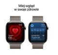 Apple Watch Series 11 GPS + Cellular koperta 46 mm z tytanu w kolorze naturalnym, bransoleta mediolańska w kolorze naturalnym - rozmiar M/L