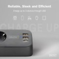 Digitus Listwa zasilająca biurkowa, 3 gniazda Schuko, 2x USB-A (2x 12W), 1x USB-C (30W) z zaciskiem na blat, kabel 1,5m, czarna