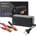 Qoltec Mikroprocesorowa ładowarka 12V | 5A | prostownik do akumulatora  AGM GEL SLA | 6-stopniowe ładowanie
