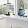 Maclean Listwa zasilająca MCE387 B 2 gniazda 3xUSB, 110-240V AC 50/60Hz 2,1A max 2500W, 1,5m czarna