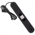 Maclean Listwa zasilająca MCE395 B 5 gniazd 3xUSB, 110-240V AC 50/60Hz, 2.1A max 2500W, czarna
