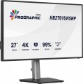 IIYAMA Monitor 27 cali ProGraphic HB2701UHSNP-B1 4K,IPS BLACK 2.0,450cd,VESA USB-c dock(PD:96W),HDMI,DP,DAISY/CHAIN,4xUSB,RJ45,3000:1,sRGB:100%,DCI-P3