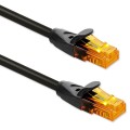 Qoltec Kabel patchcord UTP | kat.6 | 2 x RJ-45 | High speed 1Gb/s |     Pozłacane styki | 30m | Czarny