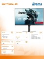 IIYAMA Monitor 27 cali GB2771UHSU-B1 4K 144Hz FHD 288Hz, 450cd, 2x2W, HAS 150, PIVOT