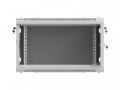 Lanberg Szafa instalacyjna rack wisząca 19 cali 6U 600x600 szara drzwi perforowane (flat pack)