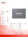 Lexar Dysk SSD NQ100 256GB SATA3 2.5' 550/445MB/s