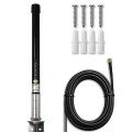 Qoltec Antena 4G LTE | 15dBi | dookólna | zewnętrzna | SMA | włókno szklane