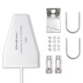 Qoltec Antena 4G 5G LTE | 9dBi | kierunkowa | zewnętrzna | N female |   wodoodporna | 3m