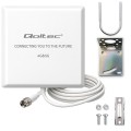 Qoltec Antena 4G 5G LTE | 9dBi | kierunkowa | zewnętrzna | SMA |        wodoodporna | 3m