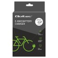 Qoltec Ładowarka do roweru elektrycznego 36V | 42V | 2A | C14-IEC-3Pin + kabel zasilający
